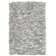 Arik Handwoven Leather/Cotton Solid Color Rug in White/Gray