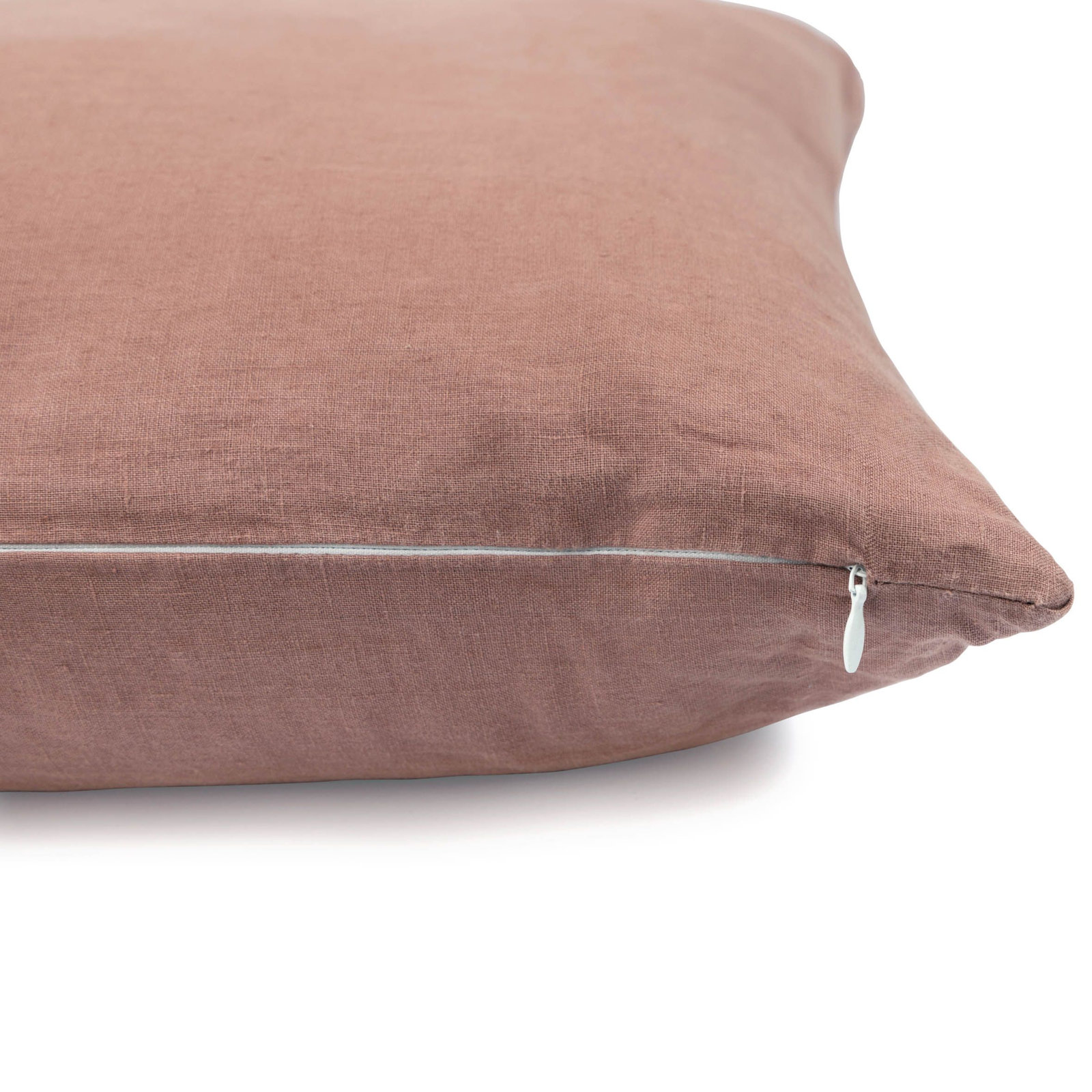 100% French Linen Pillow Sham, Clay, Square 26", Pillow Cover Only - No Insert
