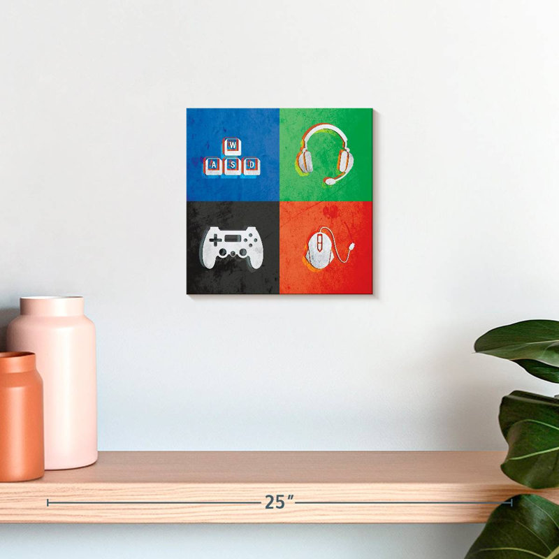 Senne Glitch Style Gamer Essentials, 10" H x 10" W