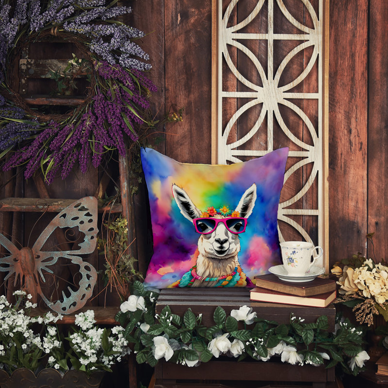 Coussin Hippie, H 14 po x l 14 po