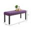 Banc de salle à manger en tissu avec garniture cloutée Biony