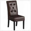 Chaises de salle à manger CARTER 5-TUFT KD, design élégant et moderne avec dossier capitonné pour une expérience culinaire élégante, ensemble de 2-1166949115