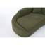 Chaise longue incurvée à compression, chenille, avec oreiller intégré, 3 en 1, polyvalente, assise profonde, aucun assemblage requis, pour chambre à coucher, lit moderne, 2 places, idéale pour les petits espaces, design, montage rapide