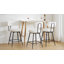 Tabourets de bar pivotants H 26 po à hauteur de comptoir avec repose-pieds réglables-1883786835-1894632383