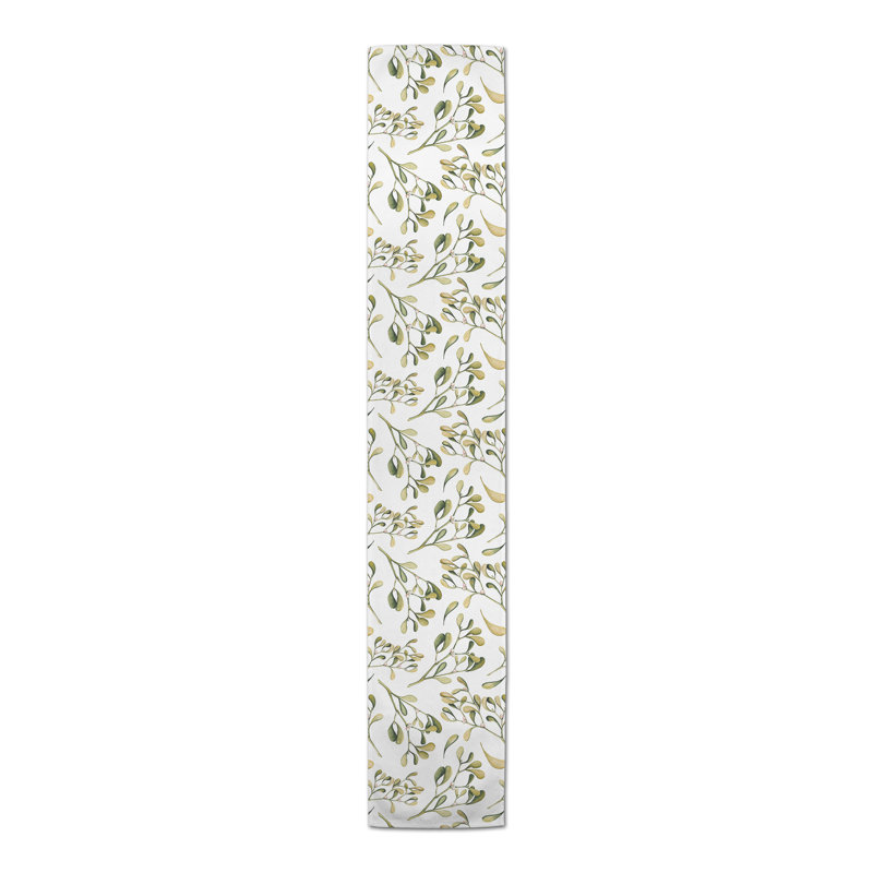 Chemin de table Westrick, Rose, Floral, 90 po x 16 po