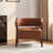 26.5" Wide Upholstered Modern Barrel Accent Chair-2065068680