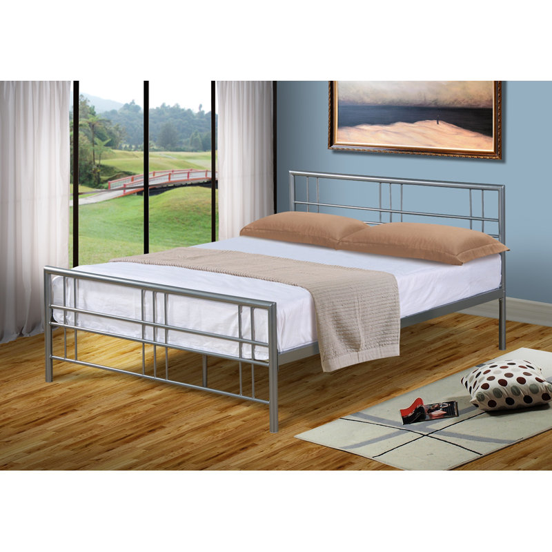 Simonton Metal Bed, Silver, Double (4'6)