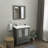  30" Single Bathroom Vanity Set with Mirror-1397431996