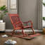 Chaise berçante en bois massif saine
