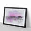 Lone Tree Under a Purple Sunrise in Abstract - Picture Frame Graphic Art Print-55759859-55759860