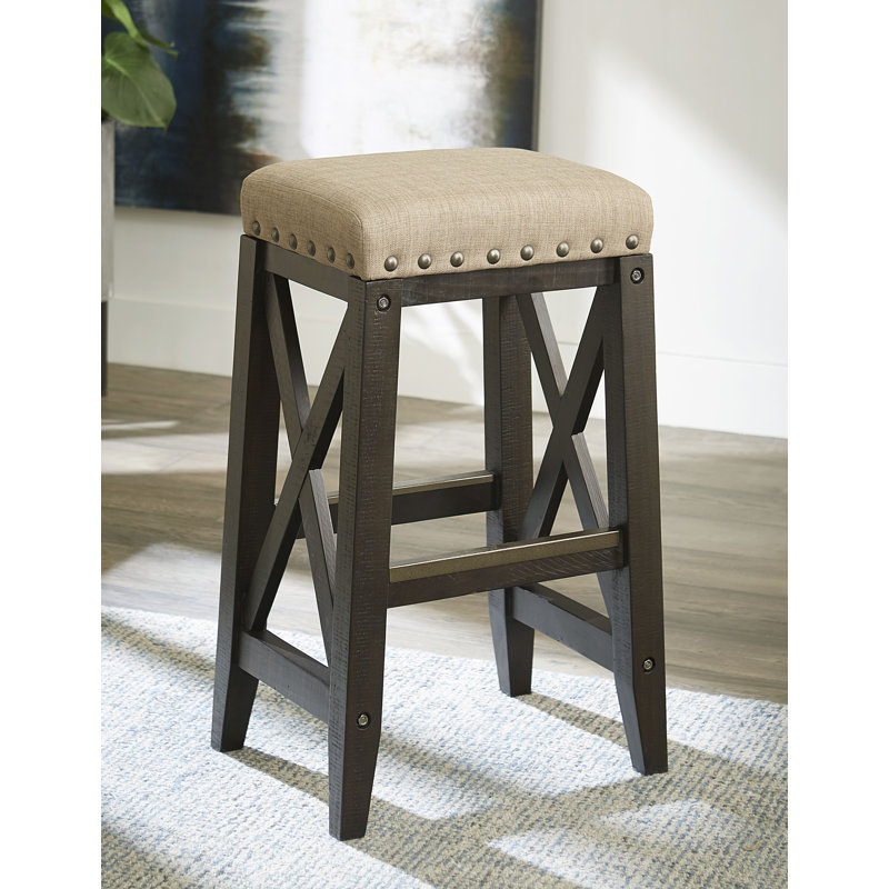 Kilby Upholstered Counter Stool with Solid Wood Frame