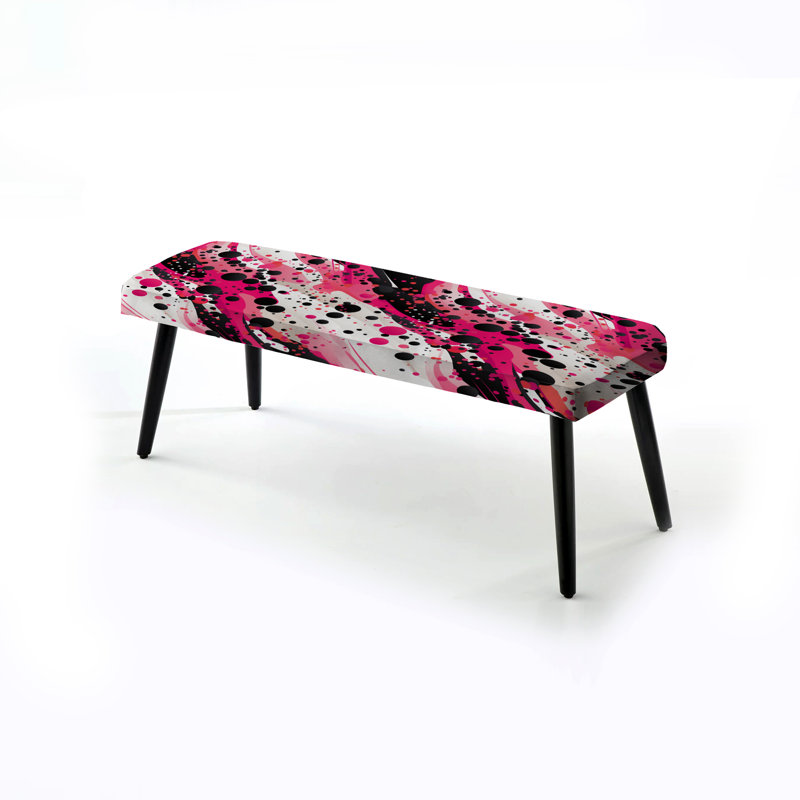 Banc rembourré à pois Poupart