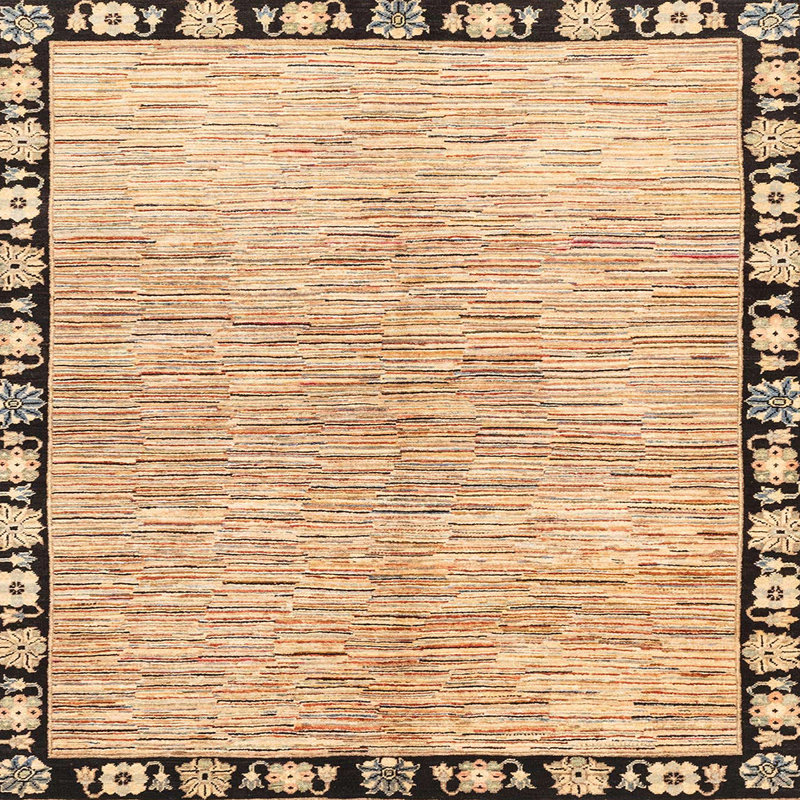 Abstract Indoor Rug, Square 5'