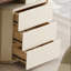 Bureau rectangulaire en bois manufacturé blanc et brun noisette-734585101-734585102