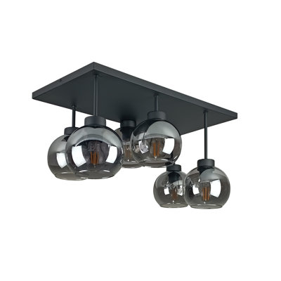 Alexender Glass Semi Flush Mount