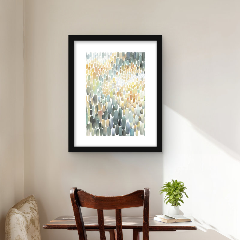 Cluster of Circles - Abstract Shapes, reproduction encadrée