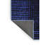 Tapis bleu en laine et polyester tissé à la machine 2 pi x 5 pi Allys