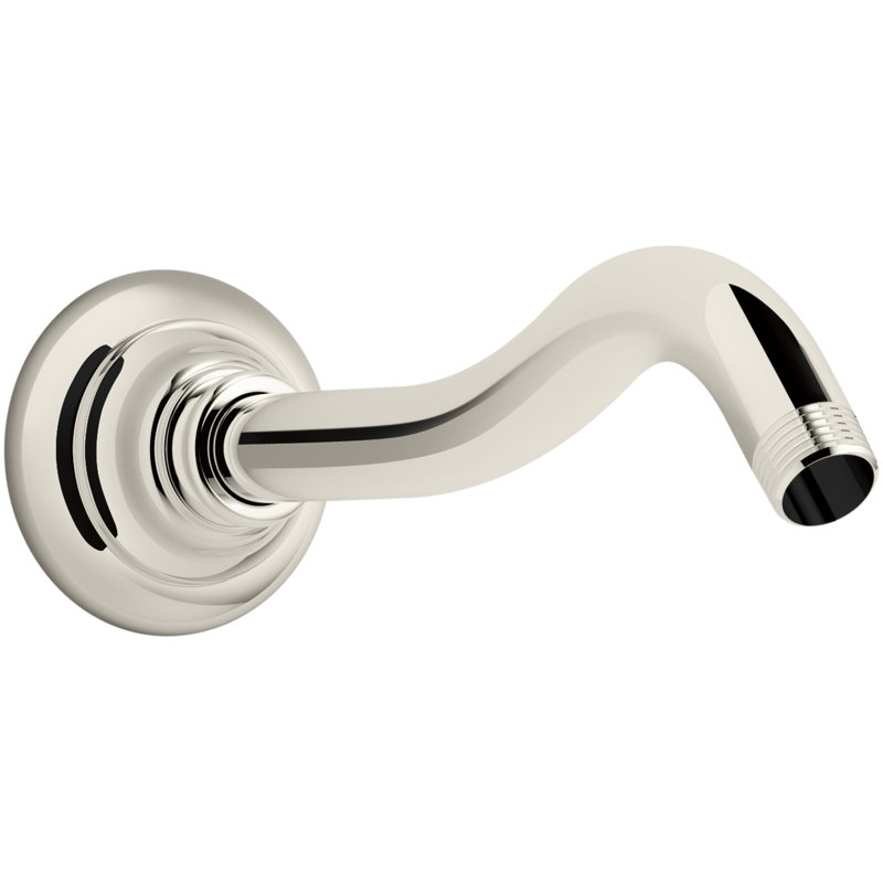 Artifacts Shower Arm And Flange, Vibrant Polished Nickel