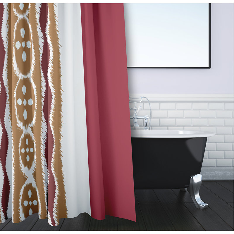 Rideau de douche Arlington, Rouille / brun