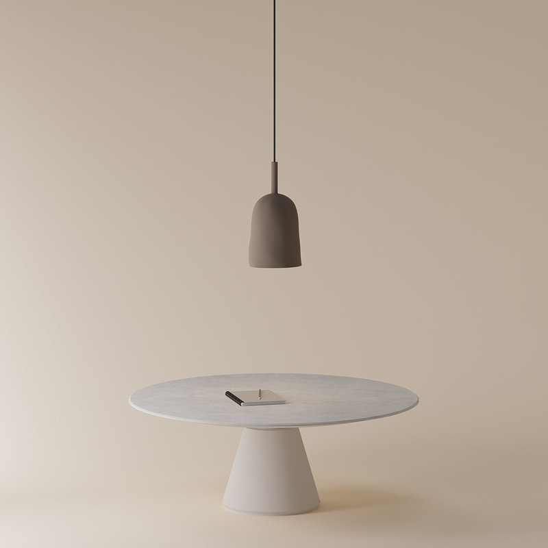 Vessel Pendant Light, 24" H x 14.5" W x 9" D, Black, Smoke