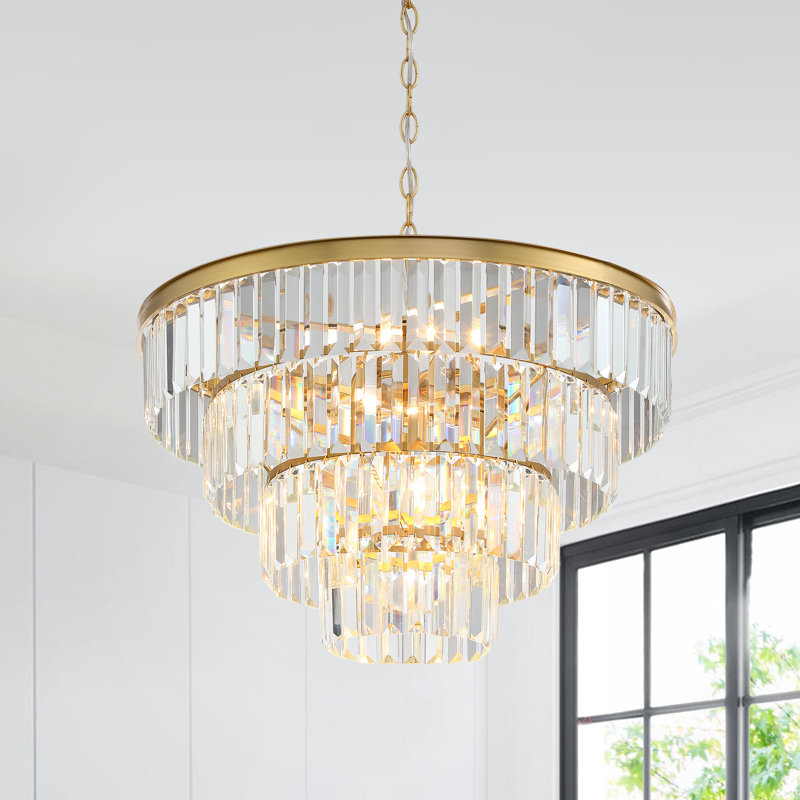 Lustre en cristal 23 po de luxe 23 lumières 