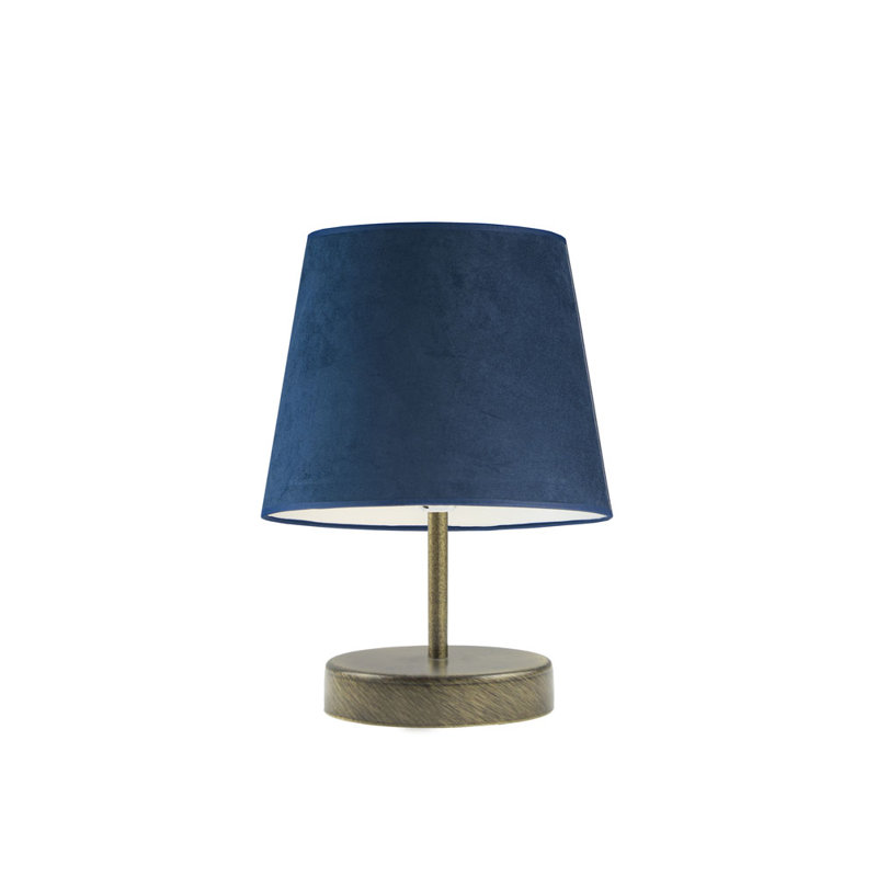 ALMADA VELUR BEDSIDE LAMP, Old Gold, Navy