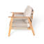 Ensemble de conversation d'extérieur 2 pièces en bois d'acacia et corde