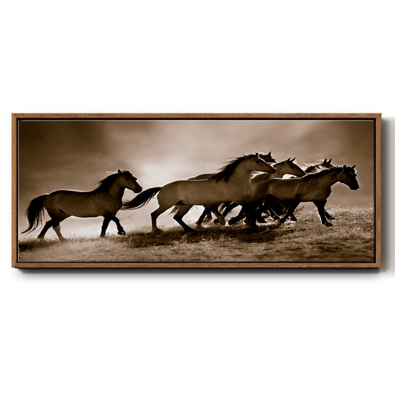 Wild Horses- Framed Canvas