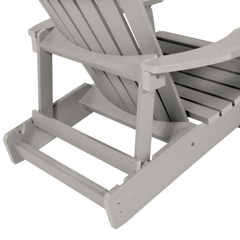Federigo Outdoor Adirondack Chair, Harbor Gray