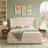 Button Tufted Wingback Velvet Upholstered Platform Bed with Storage Drawers, King, Cream Velvet-11630335-11630334