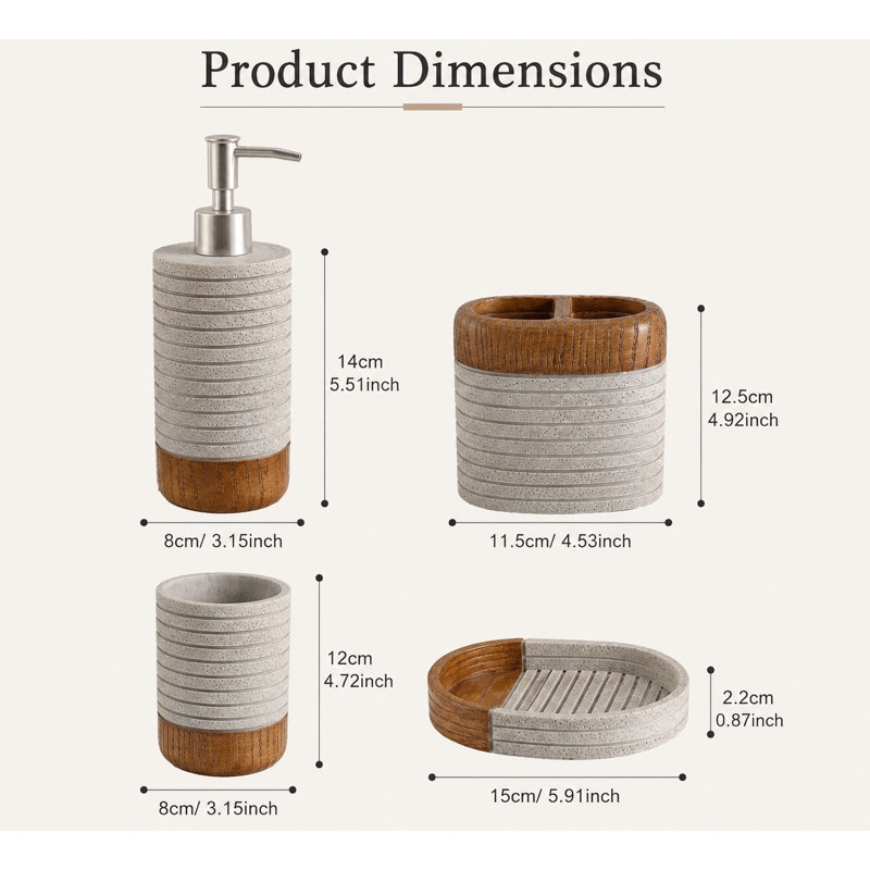 Ensemble d'accessoires de salle de bain