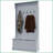 Hall Tree with Storage Bench, 3-in-1 Entryway Organizer 4 Hooks &amp; Shoe Storage, 38" Gray | Coat Racks | Gray-1358537493