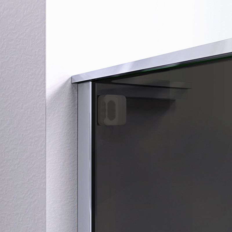 DreamLine Mirage-Z 44 - 48 inch W x 72 inch H Frameless Sliding Shower Door in Chrome, Chrome, 48"