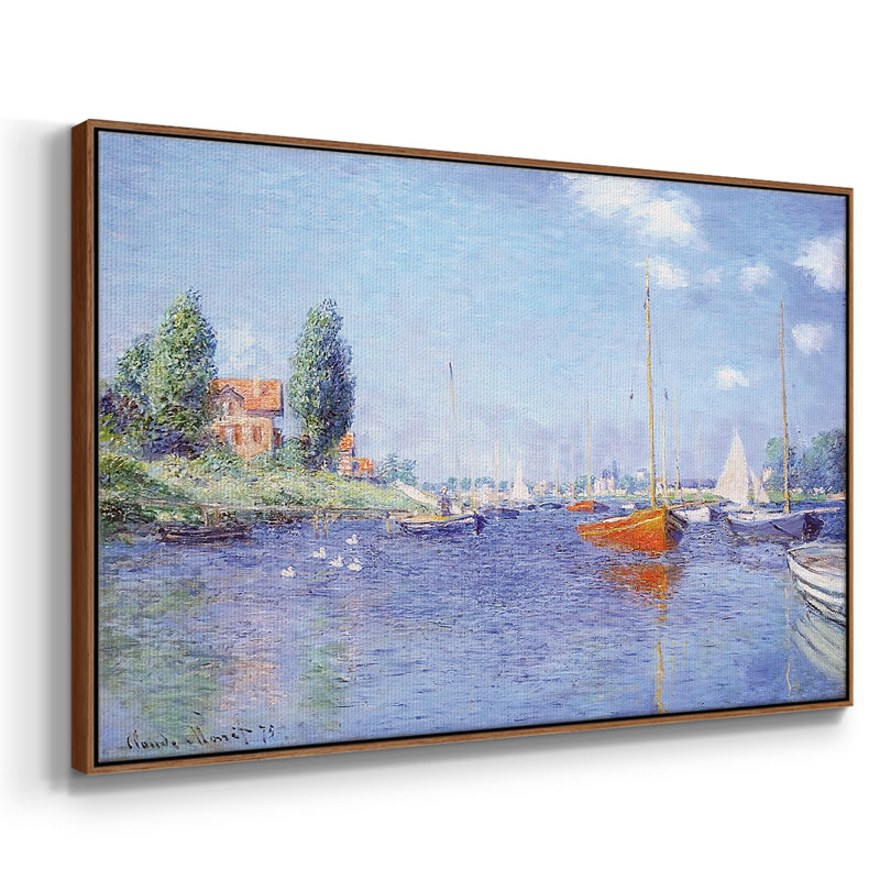 Argenteuil. Yacht, 1875 03, H 25 po x l 37 po x P 2 po, Noyer