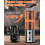 Electric Salt and Pepper Grinder Set, 240ML Largest Capacity Automatic Mill with 4 Timing Settings USB-C Rechargeable(2 Pack)