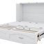 Grande armoire-lit escamotable en bois avec tiroir de rangement, ports USB et ports de charge-2140642380