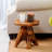 Adelie Tree Stump Natural Live Edge Stool
