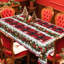 Nappe 1pc, thématique de Noël, nappe ronde / rectangulaire, manteau de cheminée, décoration de Noël, décoration de salle à manger pour fêtes, housse de table ronde de Noël, accessoires de cuisine festive, plusieurs tailles disponibles-825435687