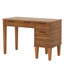Rectangular Computer Desk With Wood Brown Engineered Wood Top And Wood Brown Base For Home Office