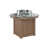 Hammered Top Bronze with Antique Mahogany Base