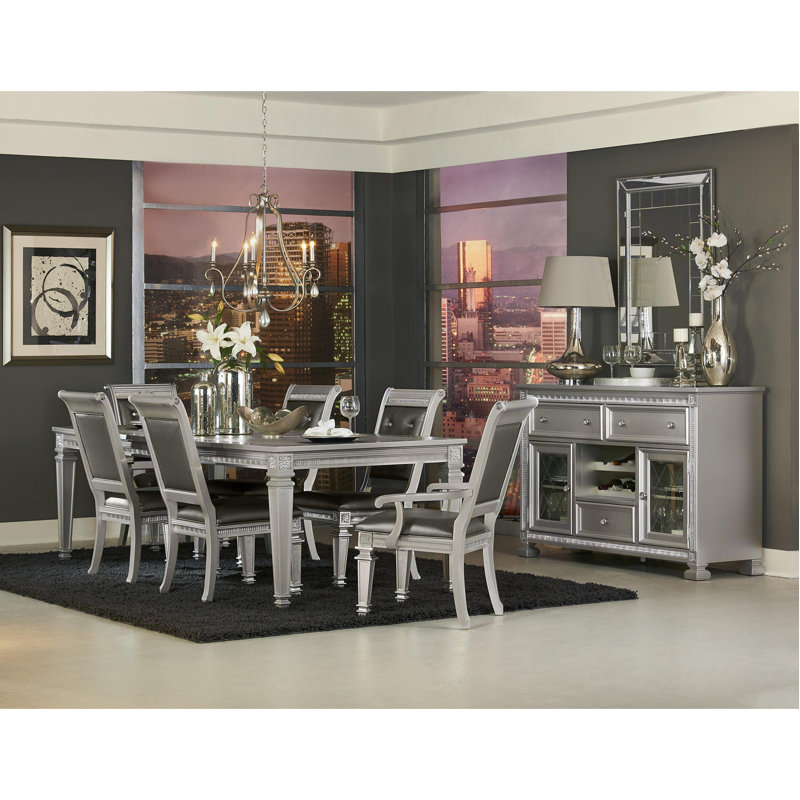 Table de salle à manger Modern Glam Design 1Pc, Beige