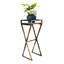 Support pour plante en métal 35,5 po Stone Stone Slab - finition thermolaquée, largeur 14,61 po