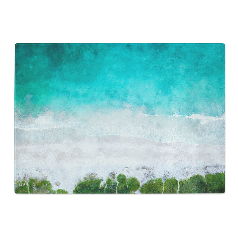 Tempered Glass Kailua-Kona in Hawaii Chopping Board, 20 cm x 28.5 cm