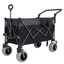 Fourgon polyvalent pliable avec poignée pivotante et roulettes tout-terrain à 360 ° - Conception robuste et réglable, transport à grande capacité, épicerie et utilisation à l'extérieur-116474582-116474583