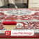 Fillender Large Oriental Floral Living Room Rug Washable Bedroom Rug Non-Slip Colorful Vintage Accent Floor Carpet For Home Decor
