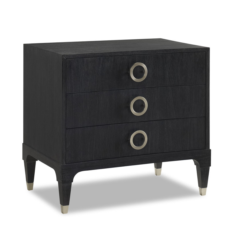 Atherton 3 - Drawer Nightstand, Deep Onyx