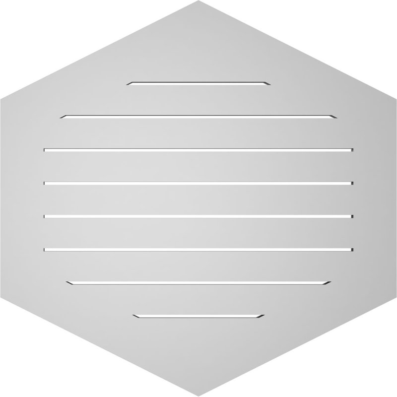 Pente verticale verticale en uréthane 6 pi, 1" H x 32" W x 32" L