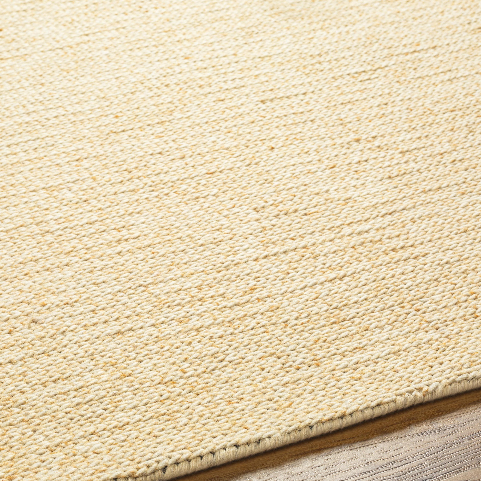 Tex Hand-Woven Yellow Rug, Rectangle 2' x 3'