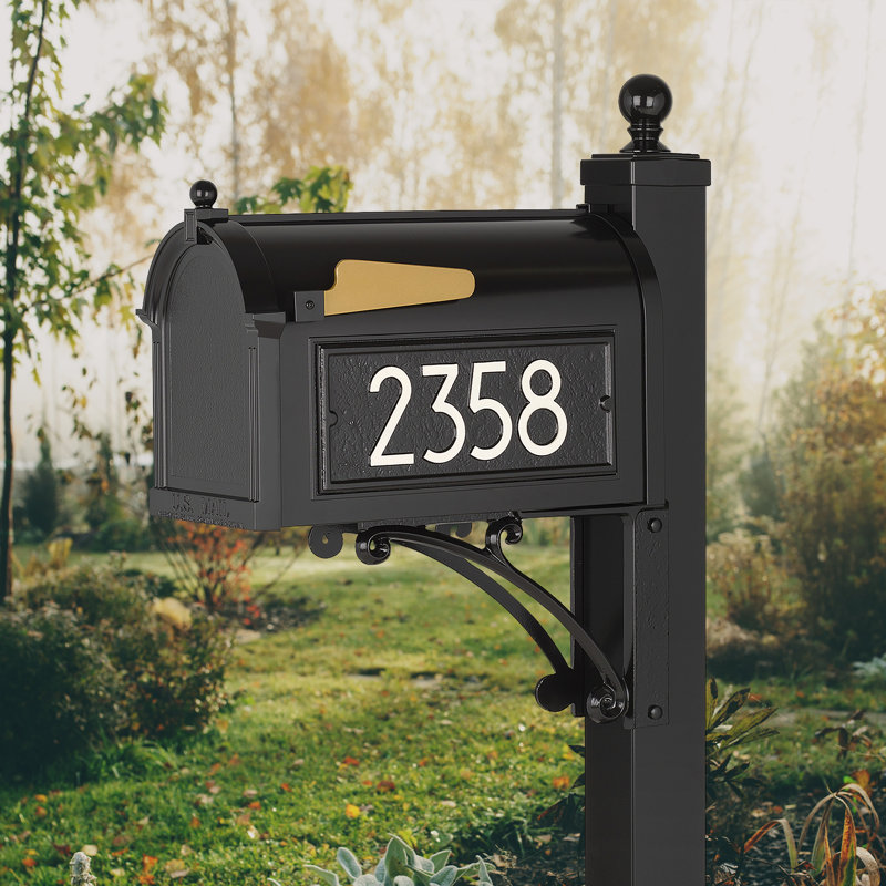 Modern Mailbox, Black/White, Yes