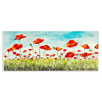 " Bright Red Poppies Meadow " by Julie DeRice
